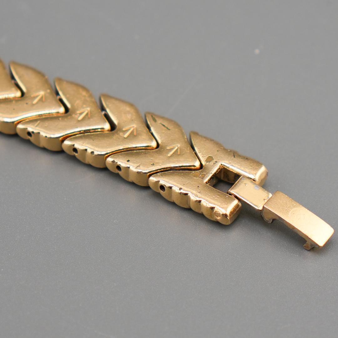 美品 GRES 1P ゴールド ブレスレッド 腕時計 電池新品 クォーツ