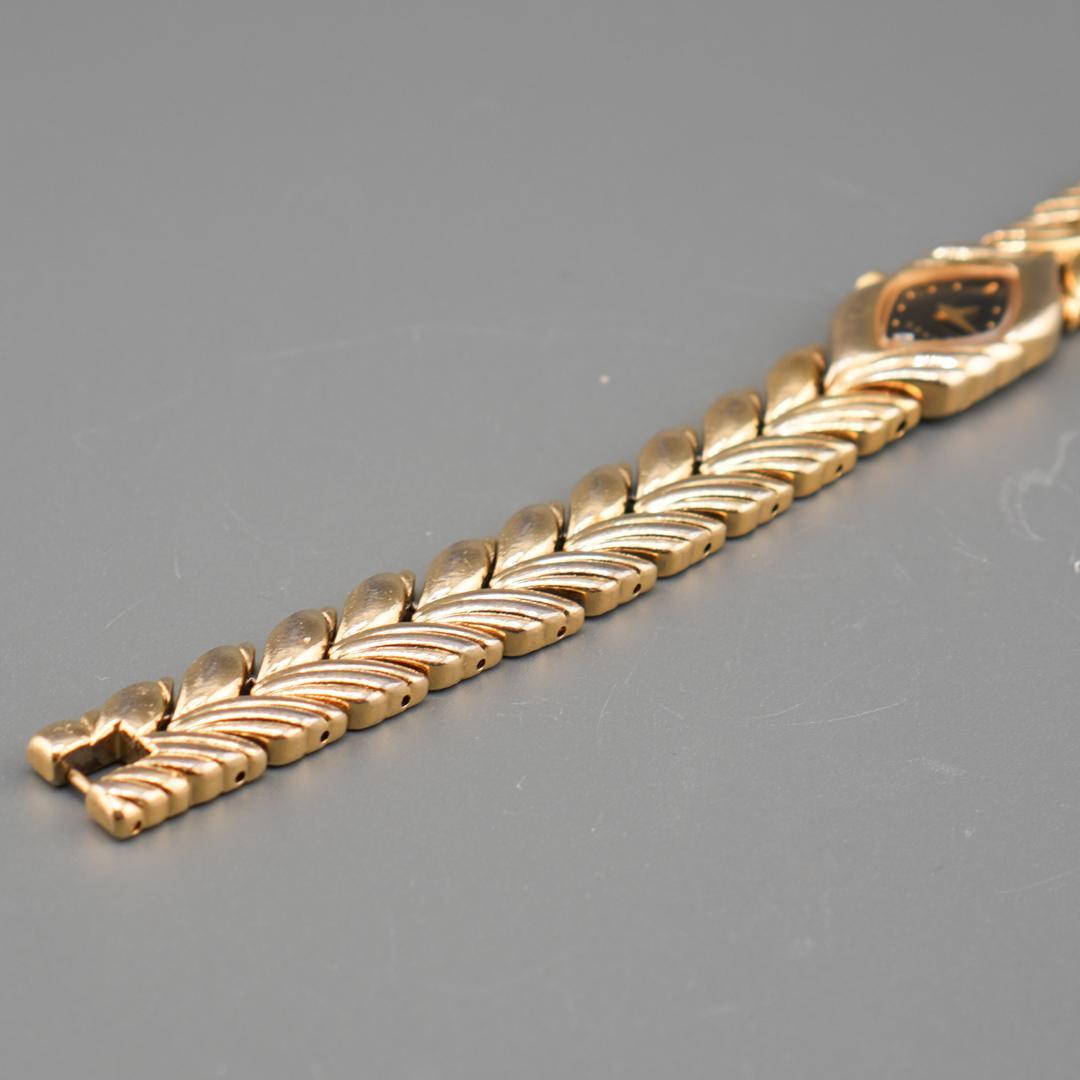 美品 GRES 1P ゴールド ブレスレッド 腕時計 電池新品 クォーツ