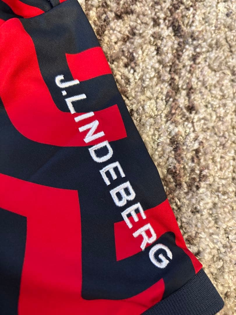 【未使用】　J.LINDEBERG　ゴルフ　半袖ポロシャツ　メンズM