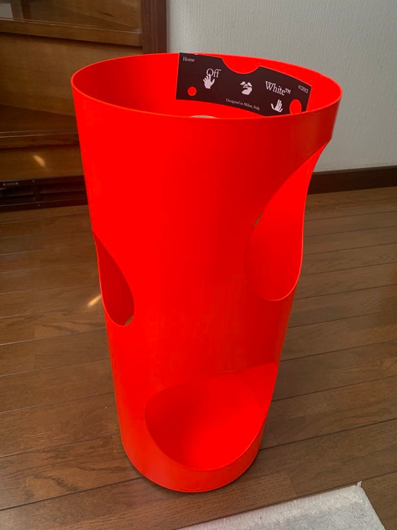 【希少】off-White オフホワイト レッド 傘立て