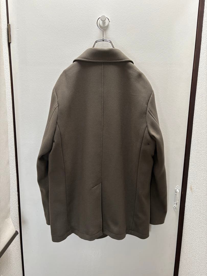 SHIPS XL メルトン　スーパー160‘ｓ　メリノウール　シングルコート