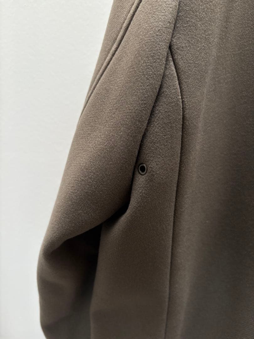 SHIPS XL メルトン　スーパー160‘ｓ　メリノウール　シングルコート