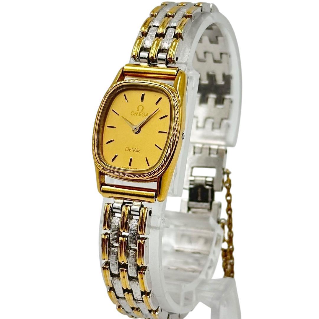OMEGA デビル　De Ville腕時計1367 クオーツ　ゴールド　スクエア