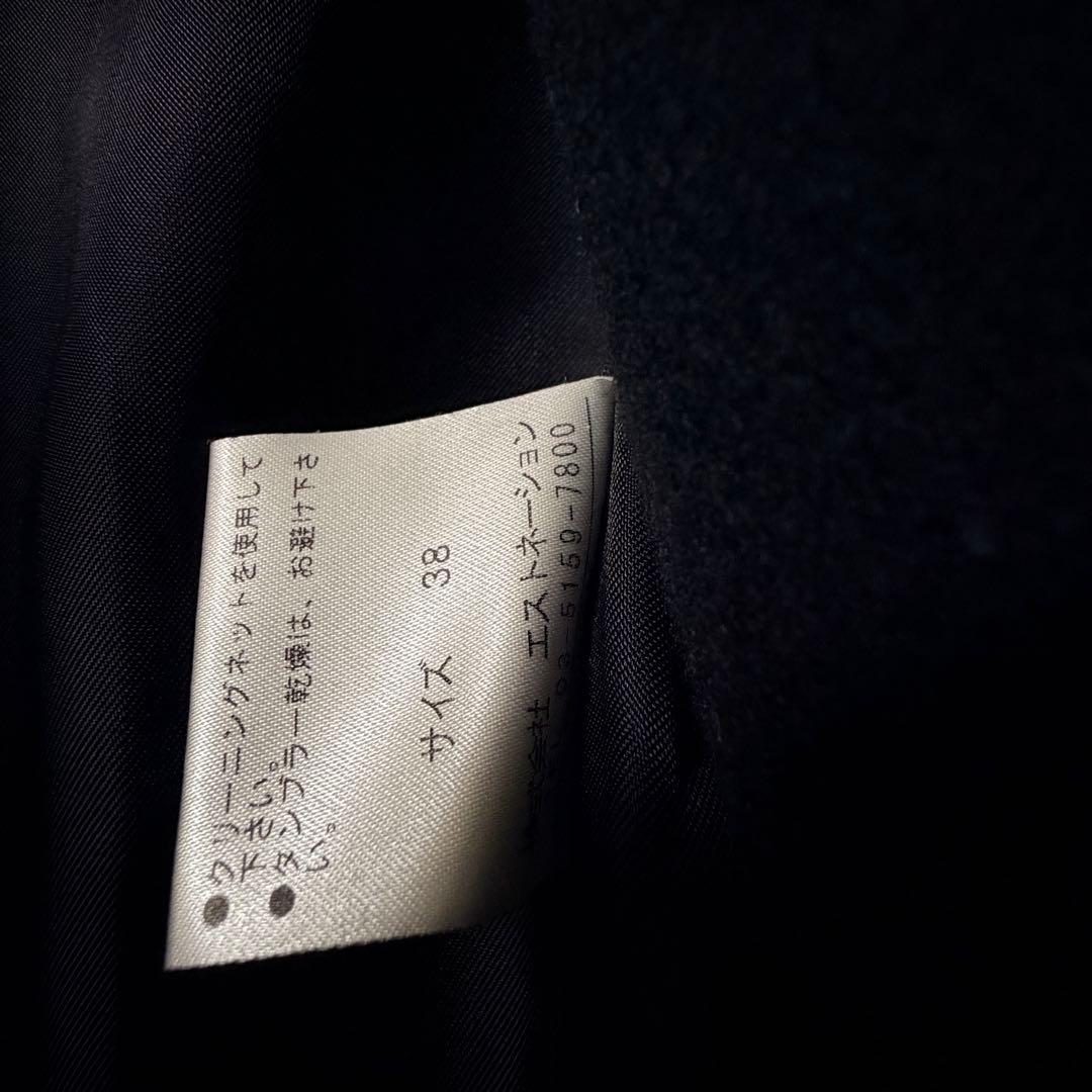 価格交渉可 美品 エストネーション ウールビーバーメルトン チェスターコート 黒