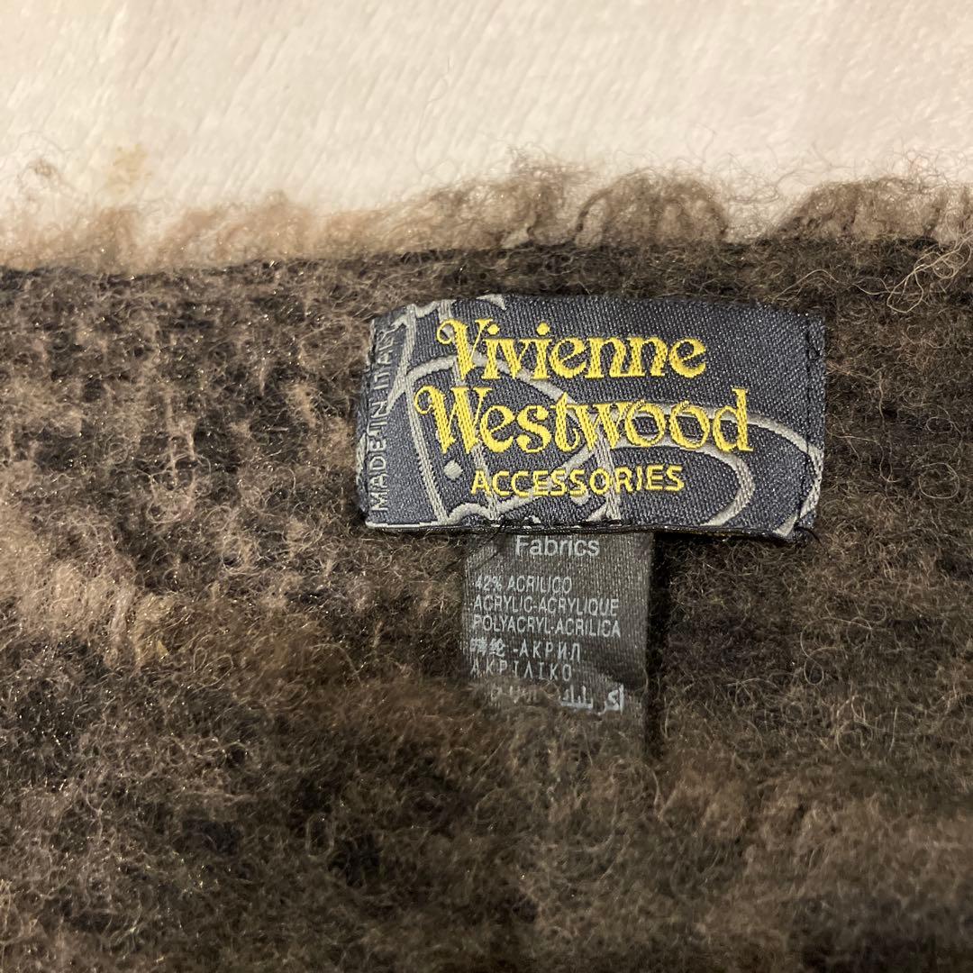 Vivienne Westwood マフラー 黒 オレンジ グレー　ユニセックス