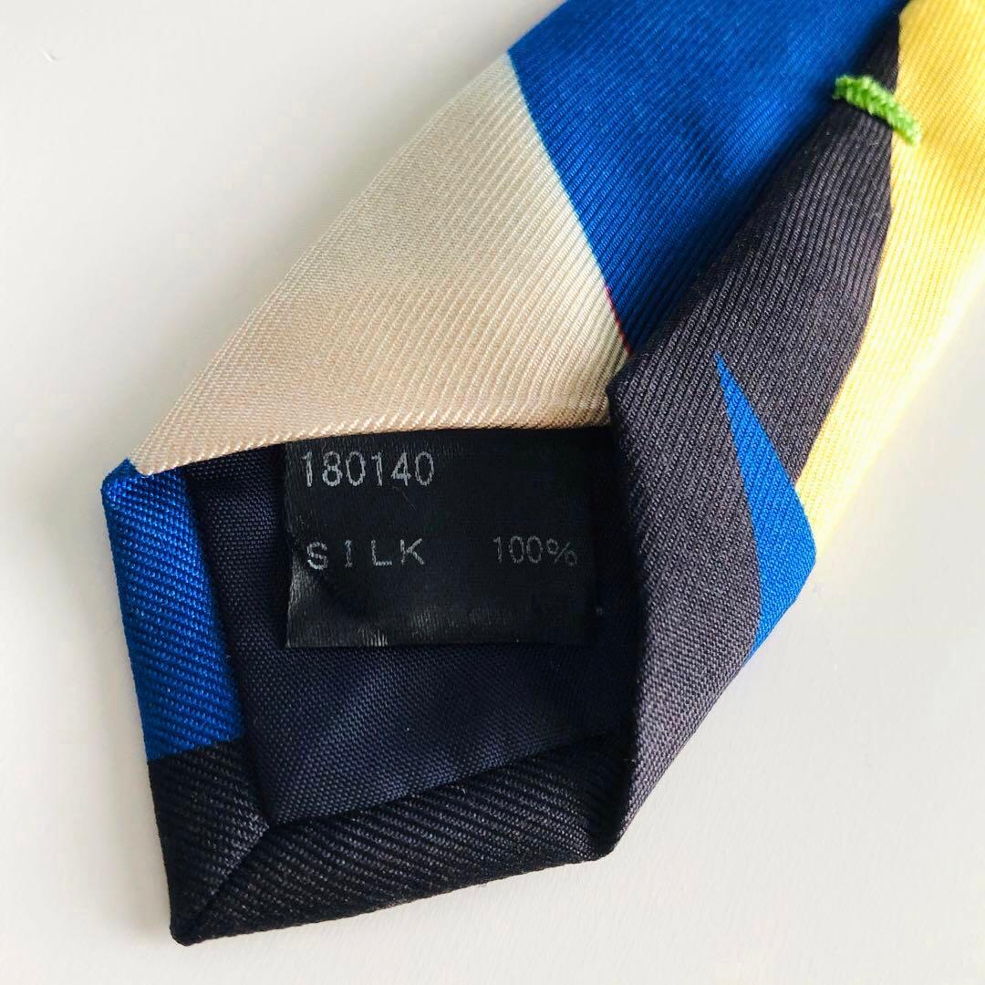 ポールスミス ネクタイ パネル柄 スカイブルー