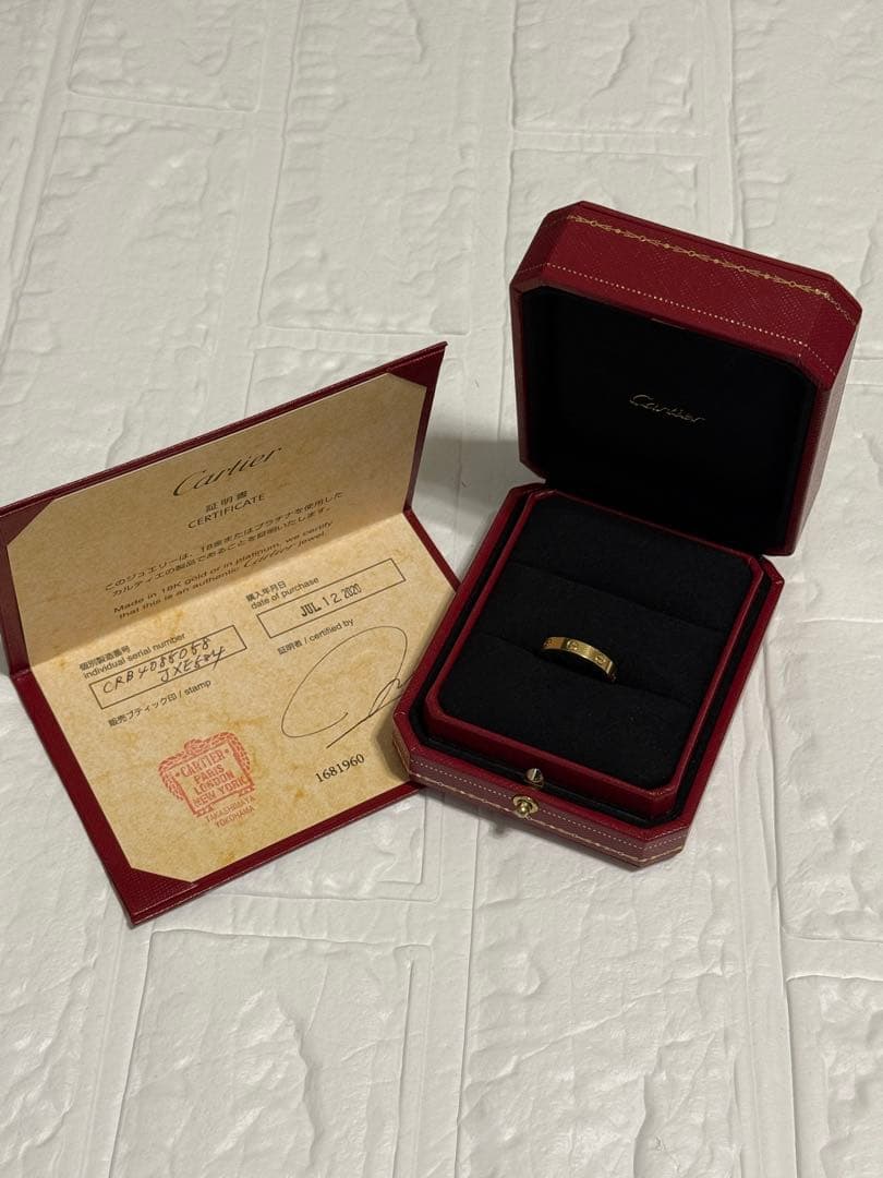 min様　Cartier ゴールドリング 58サイズ