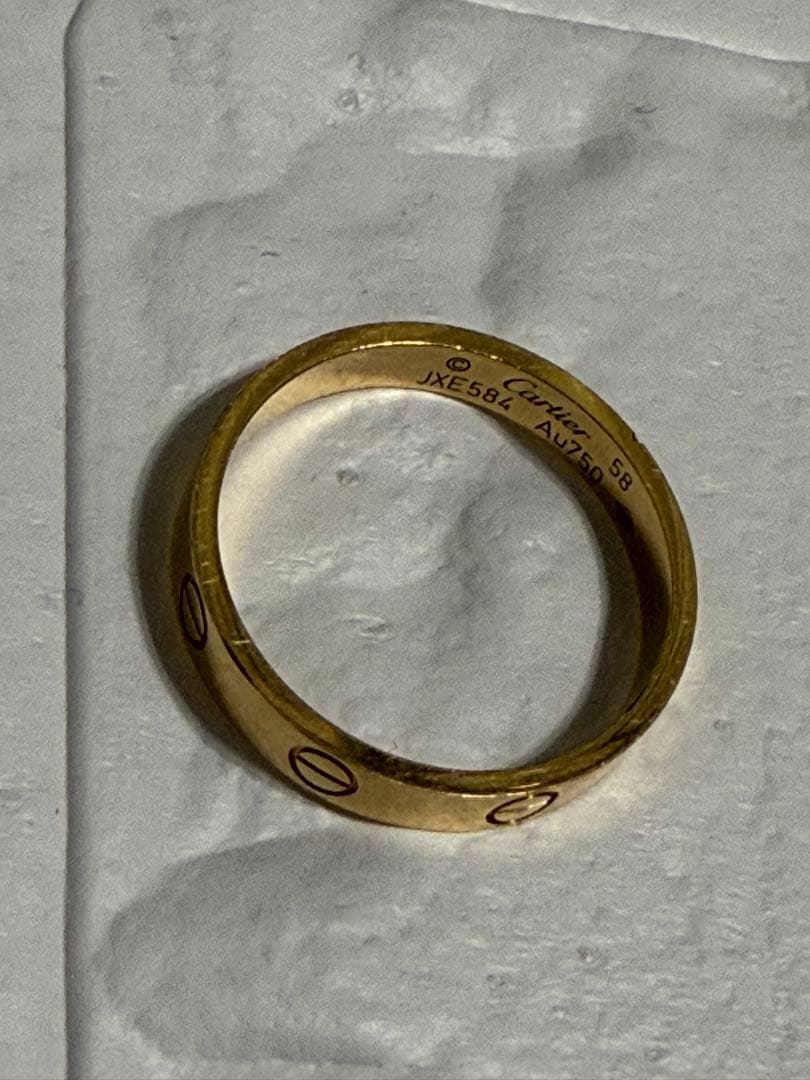 min様　Cartier ゴールドリング 58サイズ