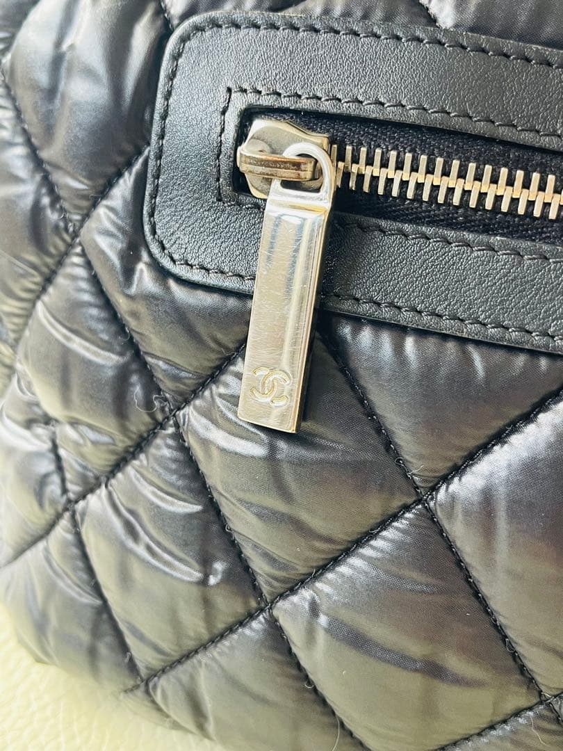 美品　CHANEL ブラック キルティング トートバッグ