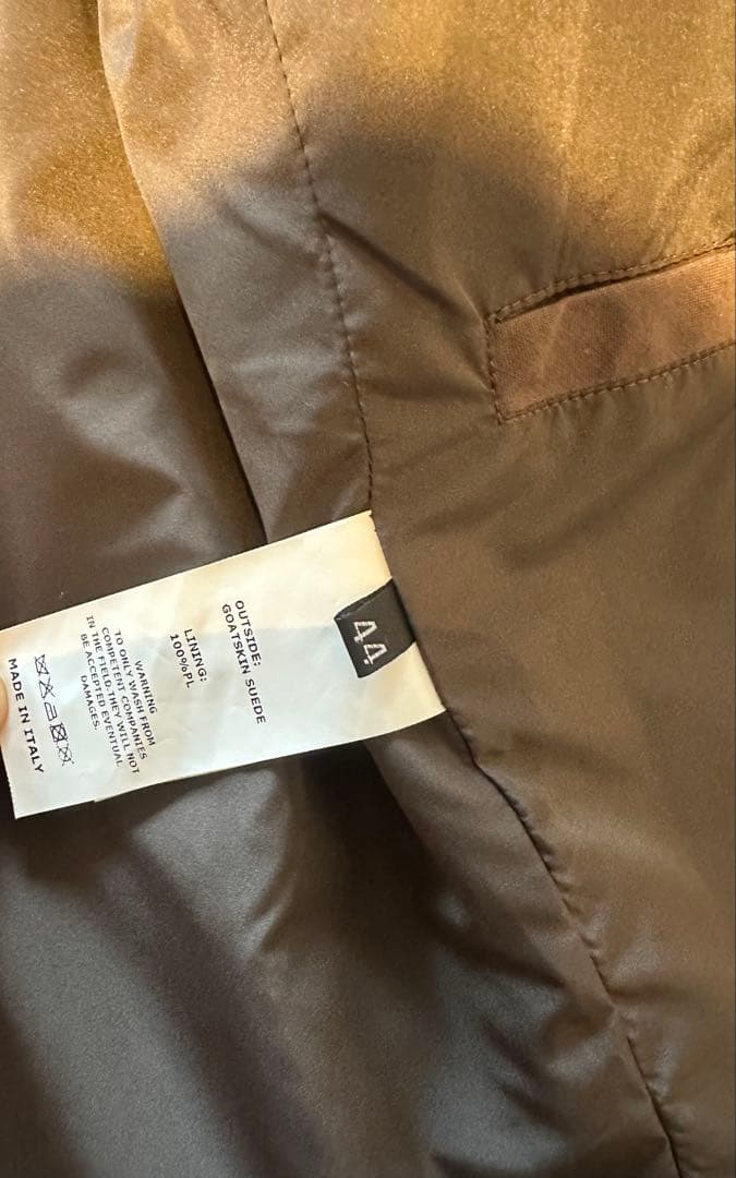 エンメティ　スエード ライダースジャケット