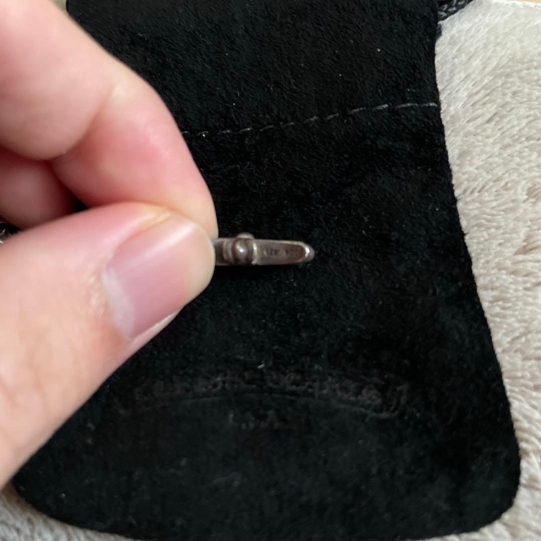 クロムハーツ ベビーファットクロス 純正 パヴェダイヤ　ロールチェーン18