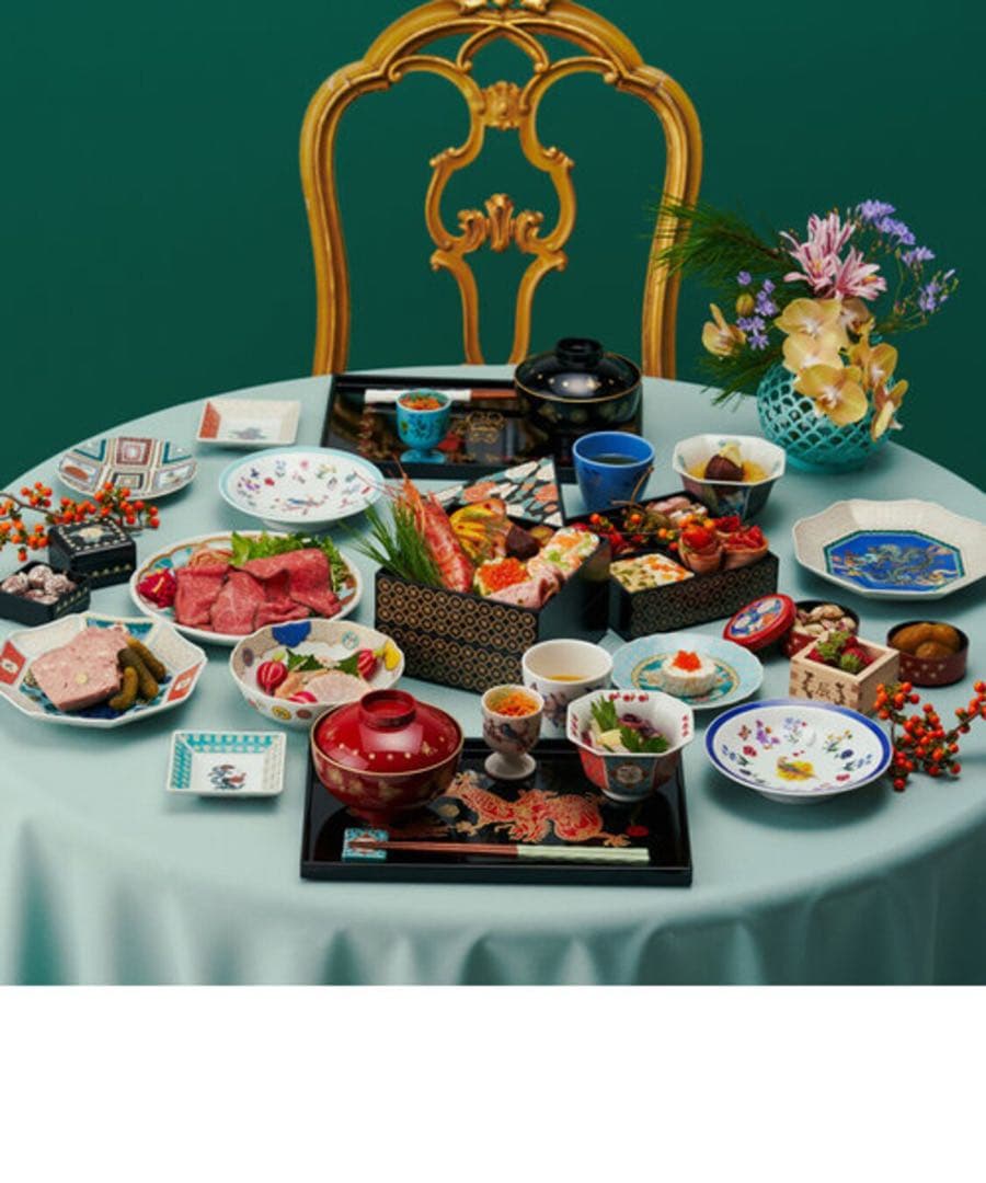 新品未使用　山中塗3段重箱/ナタリー・レテ