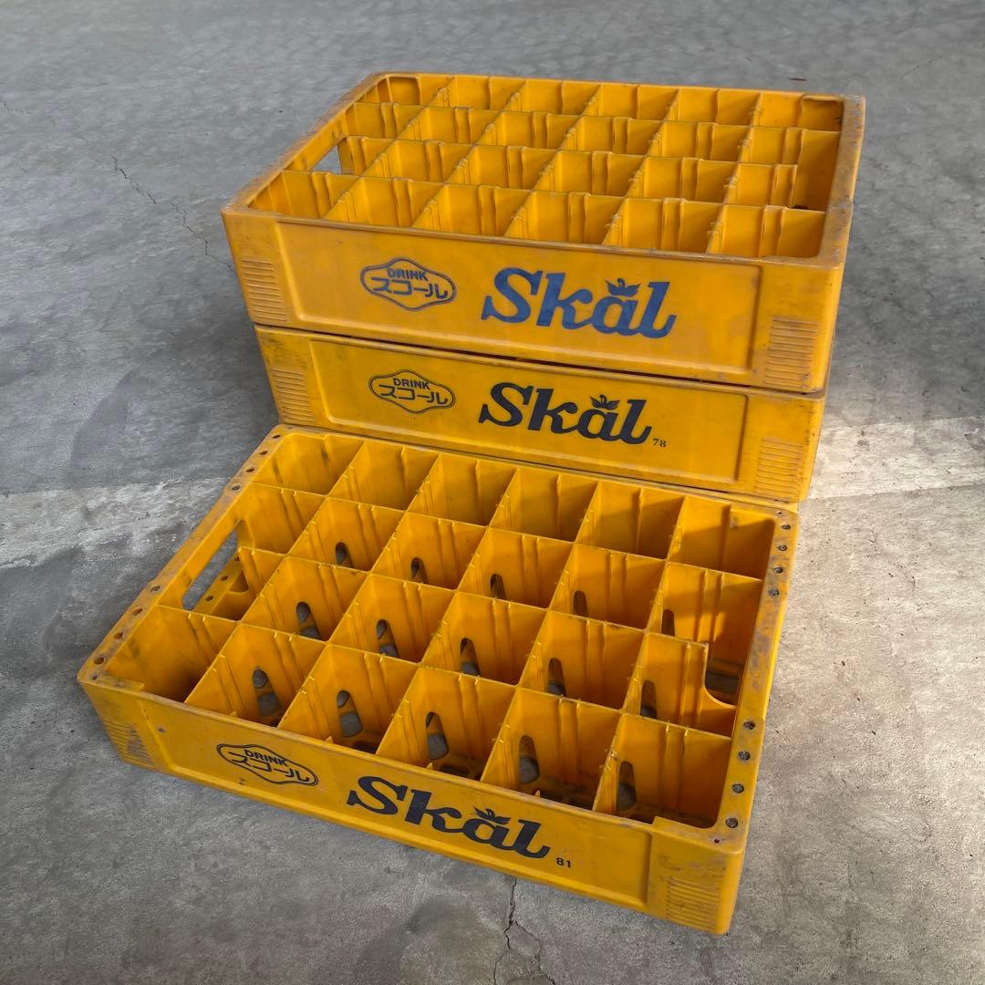 スコール　コンテナ　昭和レトロポップ　当時物　便ケース　skål