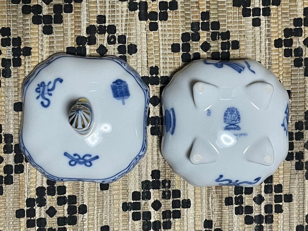 ヘレンド　ボンボニエール　宝尽くし　マンダリンおじさん　箱あり