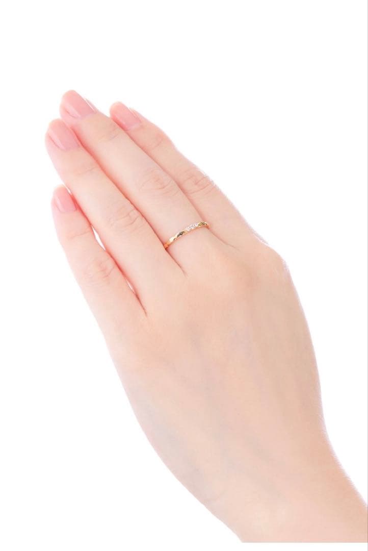 み*ー様 ツツミ　K10イエローゴールドダイヤモンドリング