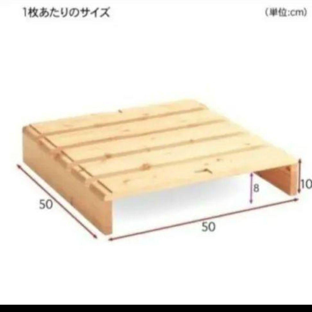 ゆち☆ベルメゾン　すのこ　パレットベッド 6枚①