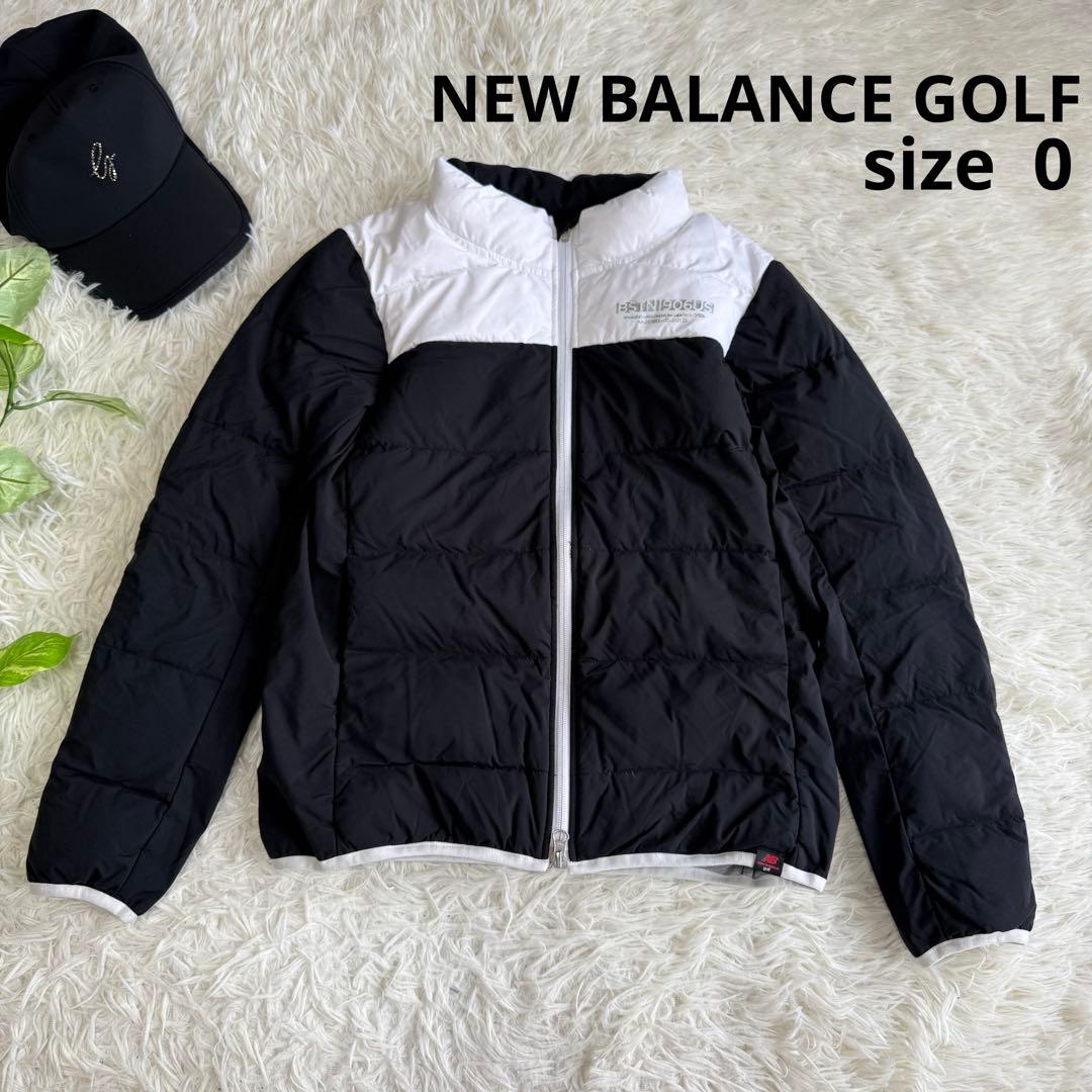 【ニューバランスゴルフ】美品 ダウンジャケット ブラック 0サイズ レディース