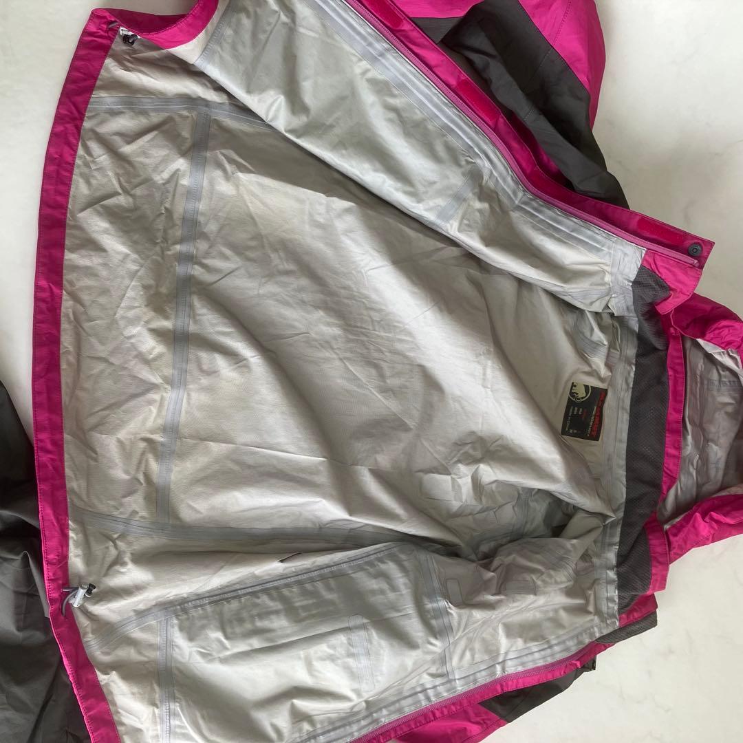 MAMMUT　マムート　レインウェア　ゴアテックス　ピンク×グレー　上下　M