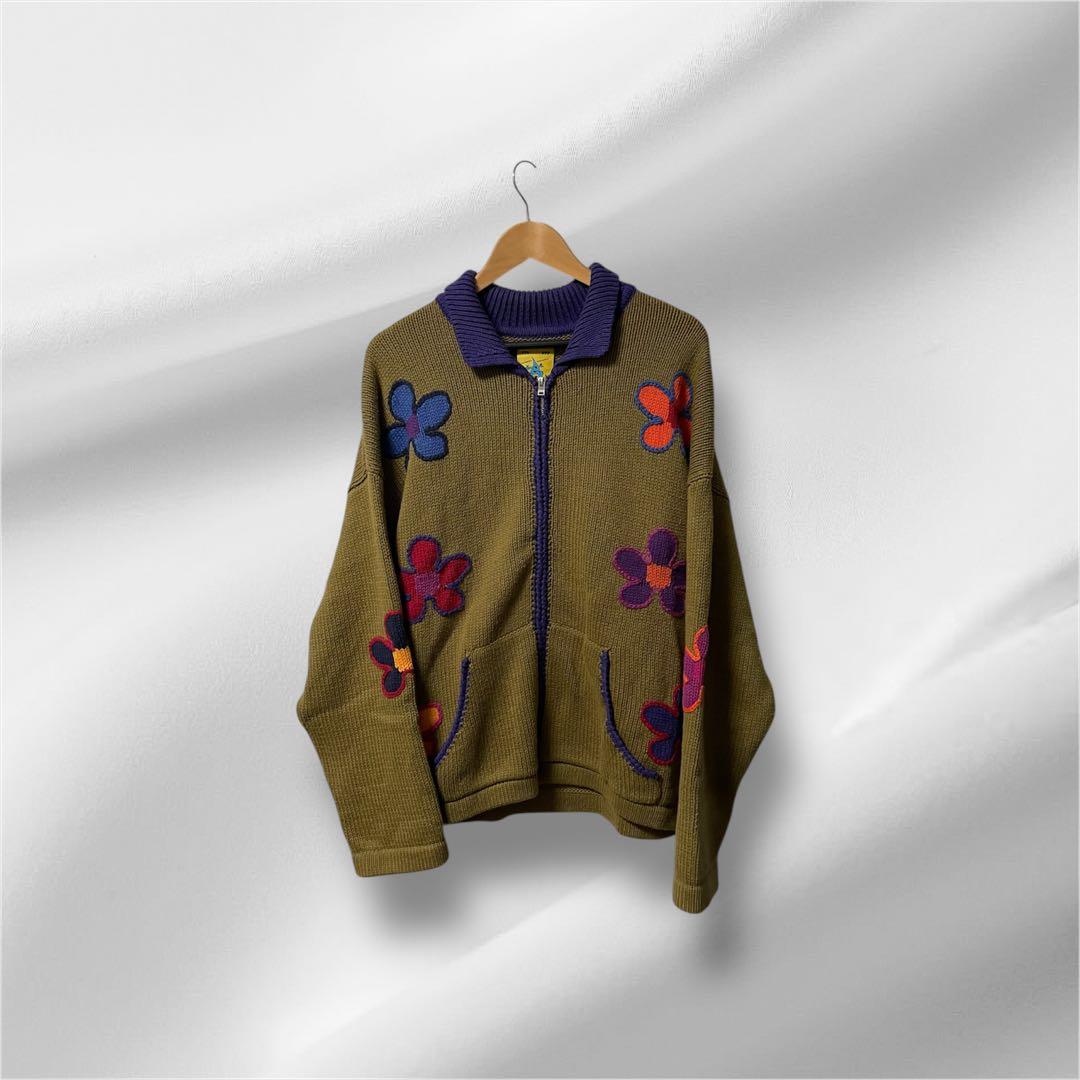 トップス UNIF Flower Knit cardigan