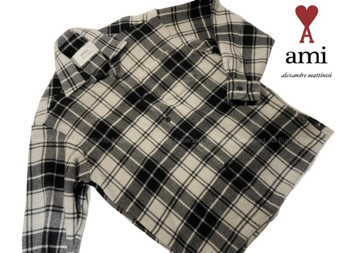 m*v様 AMI PARIS Flannel 　アミパリス　フランネル　シャツジ