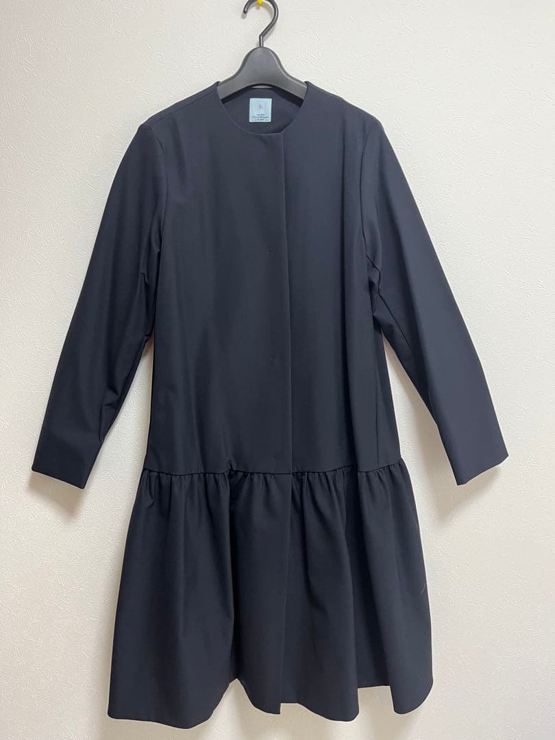 組曲　ストレッチノーカラーコート