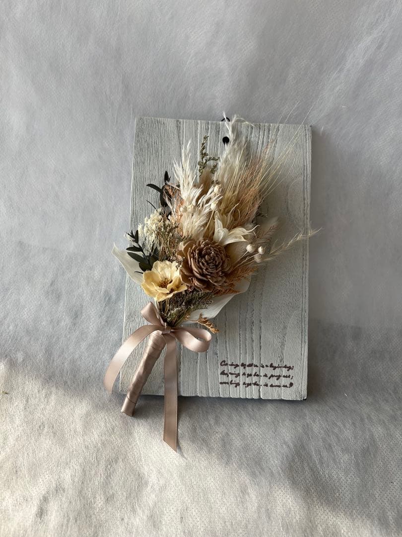 しめ縄飾り　外して飾れる2ウエイタイプ ボード付き　ピンク系