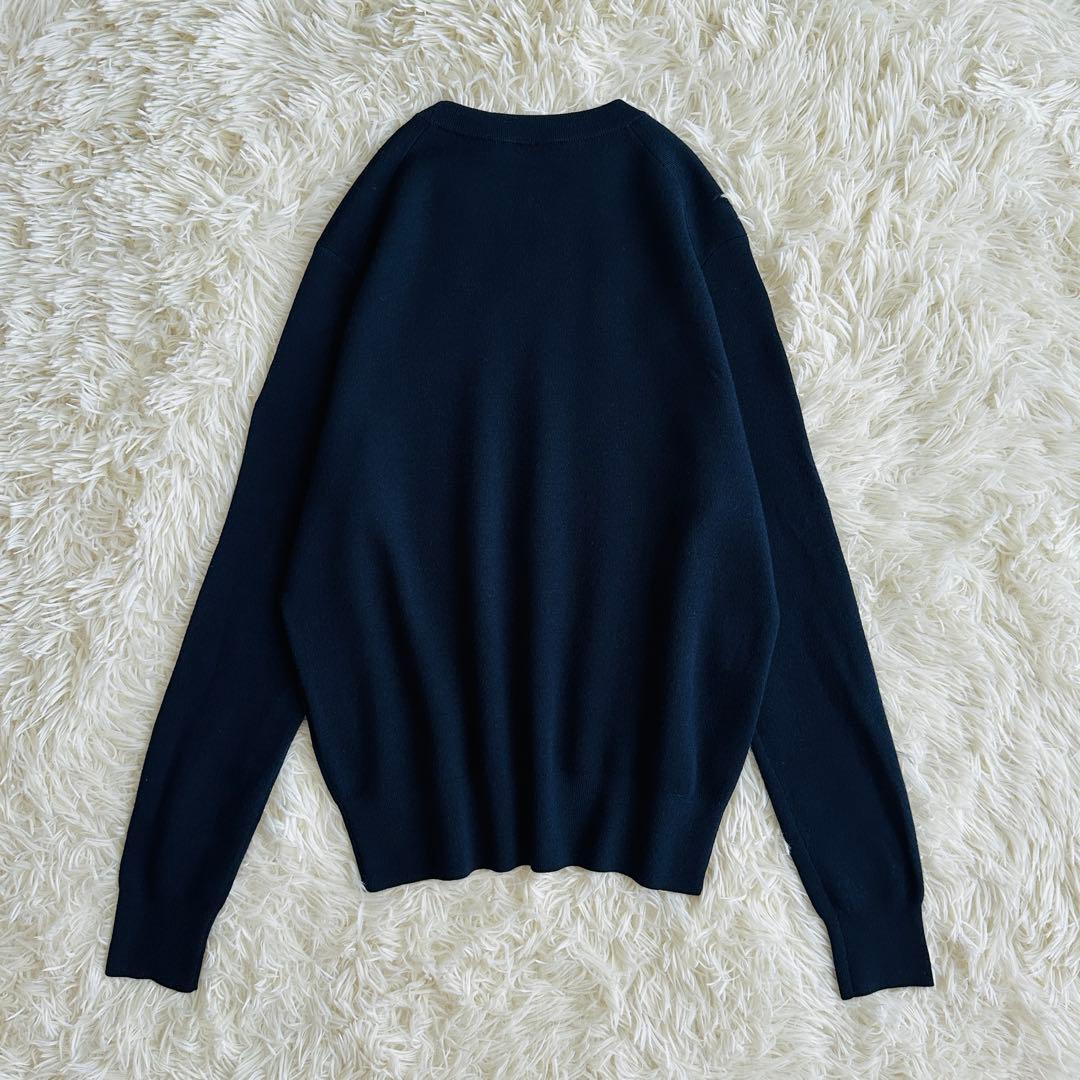【極美品】ドゥーズィエムクラス　クルーネックプルオーバー ネイビー
