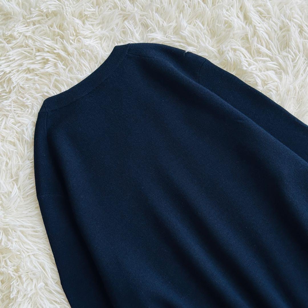 【極美品】ドゥーズィエムクラス　クルーネックプルオーバー ネイビー