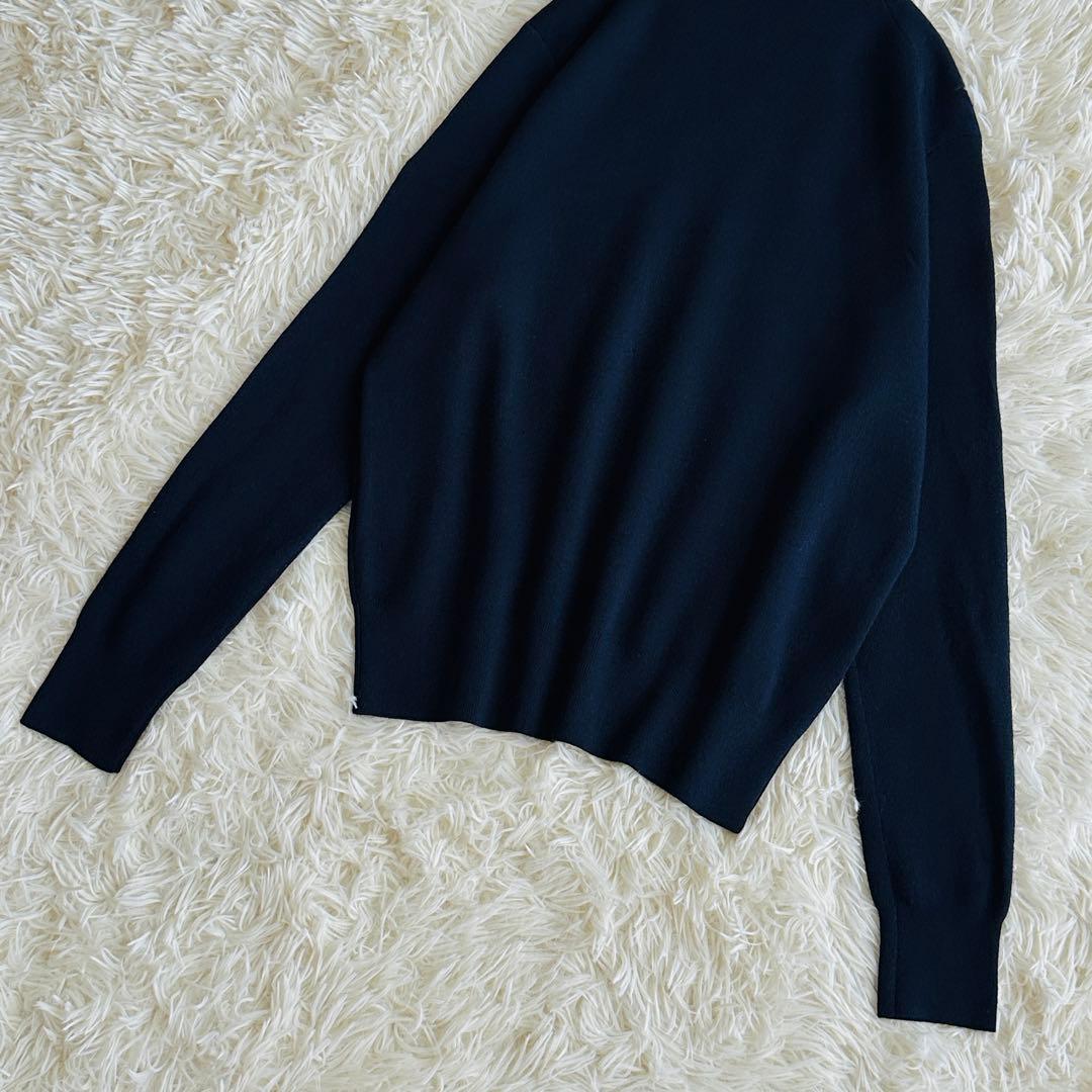 【極美品】ドゥーズィエムクラス　クルーネックプルオーバー ネイビー