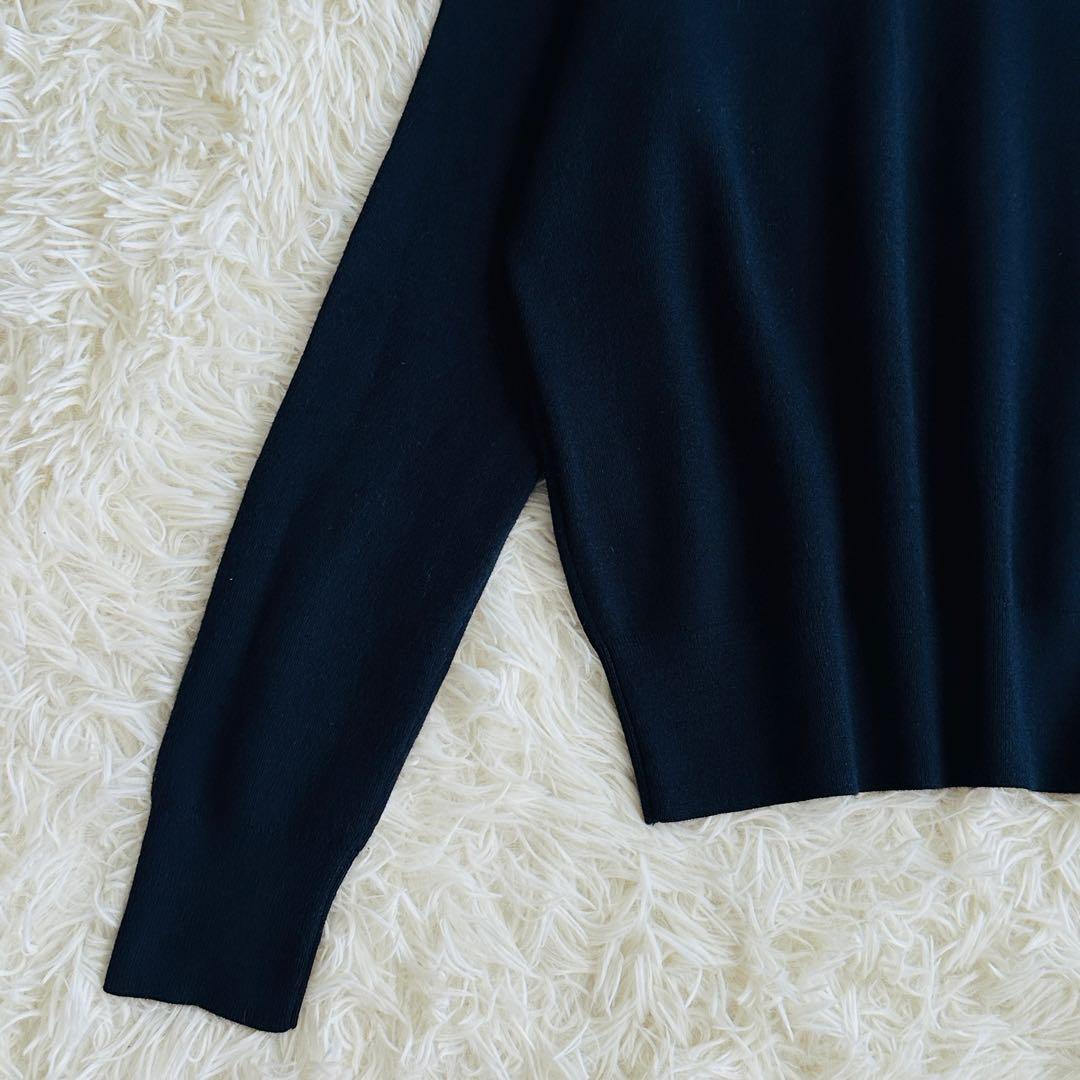 【極美品】ドゥーズィエムクラス　クルーネックプルオーバー ネイビー