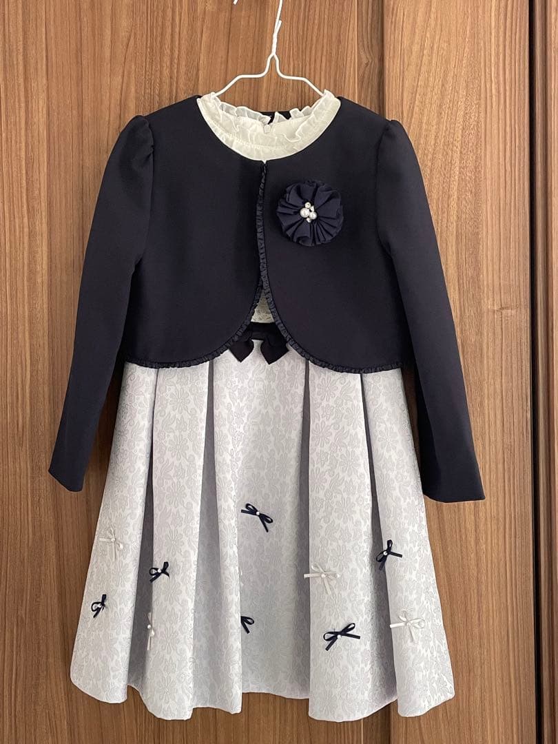 フォーマルワンピース120サイズ　ローファー18.5cm〜19cm