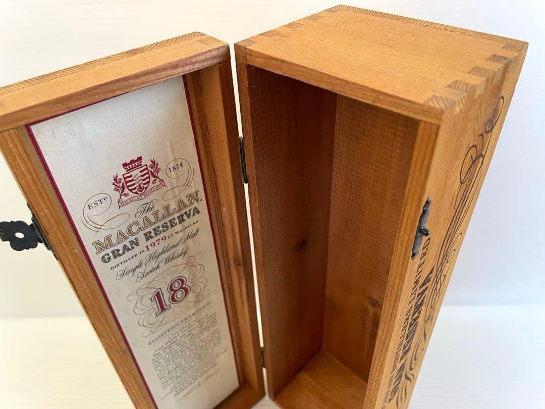 【レア】マッカラン グランレゼルバ 18年 1979年1997年 空箱 木箱