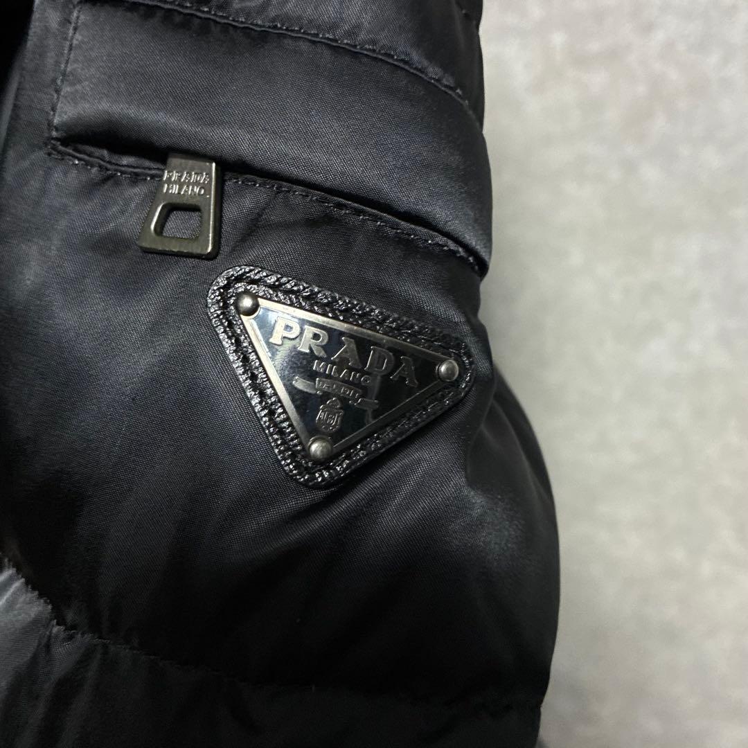 【美品】プラダ　PRADA　ダウン　ファー　42　XL