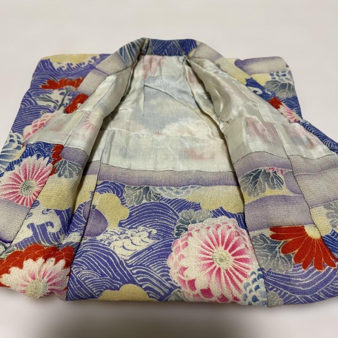 市松人形の着物　江戸縮緬　３号　11607