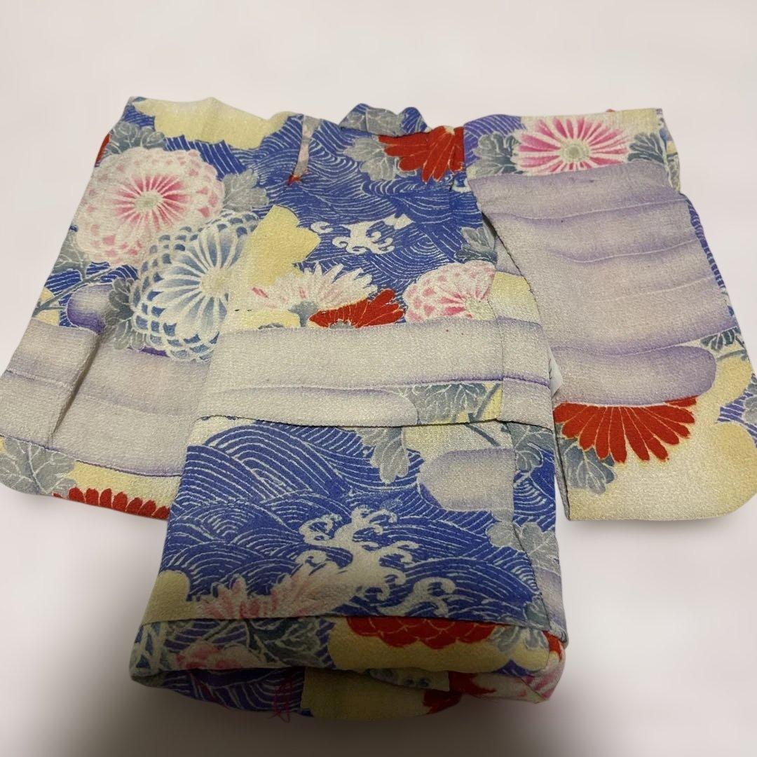 市松人形の着物　江戸縮緬　３号　11607