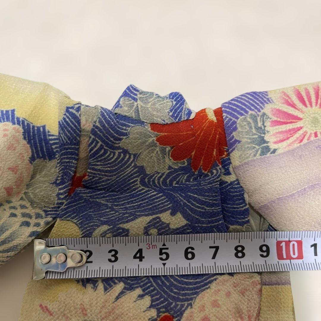 市松人形の着物　江戸縮緬　３号　11607