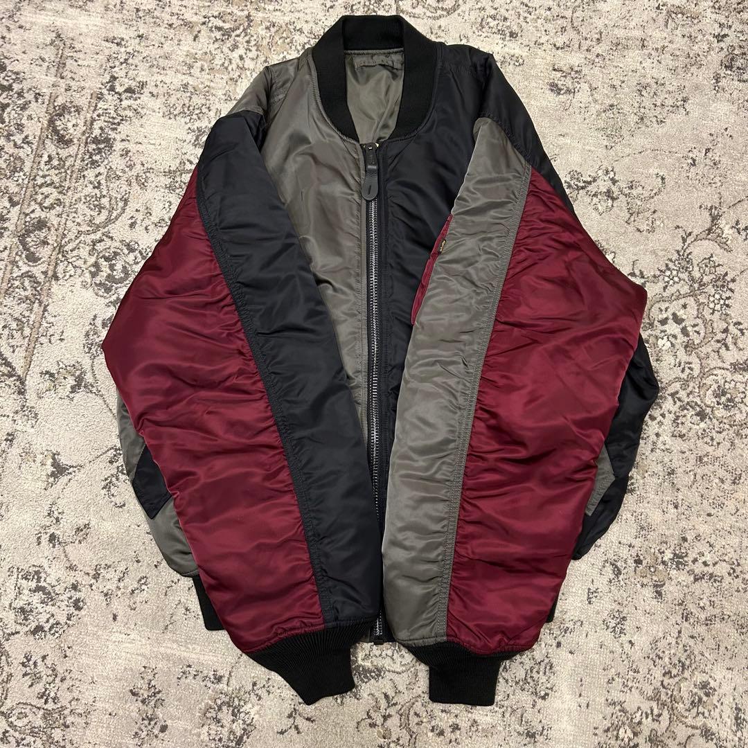 ALPHA アルファ MA-1 COLOR BLOCKED リバーシブル　3L