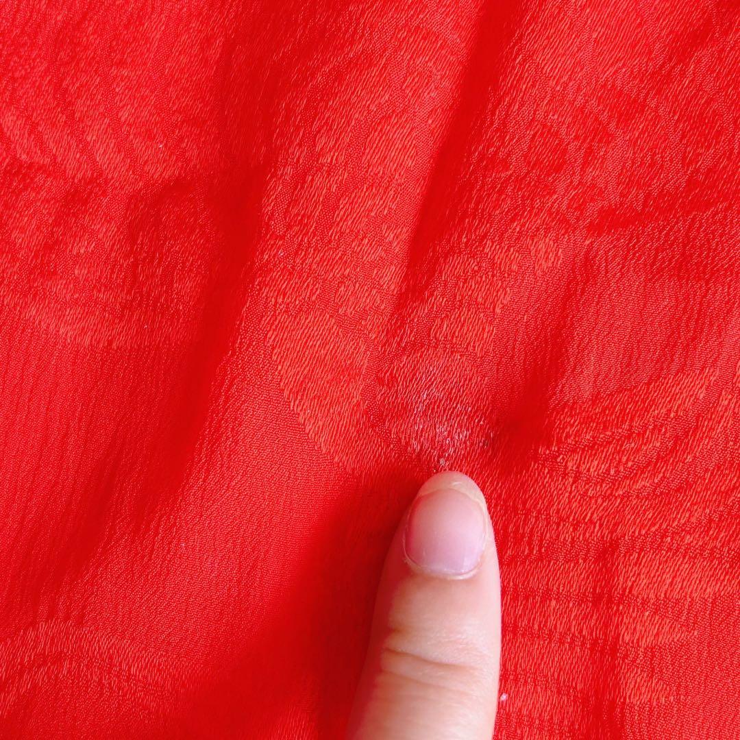 フルセット　七五三７歳女の子　昭和レトロ　着物＆帯＆長襦袢＆小物　緑　蝶