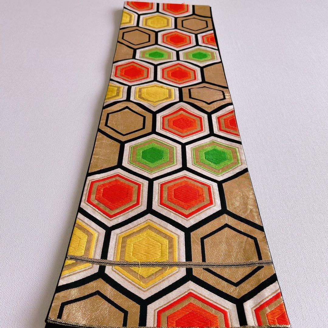 フルセット　七五三７歳女の子　昭和レトロ　着物＆帯＆長襦袢＆小物　緑　蝶