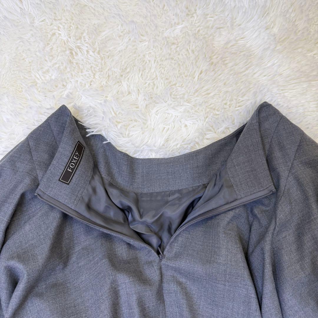 新品✨FOXEY フォクシー スカート ロゴプレート