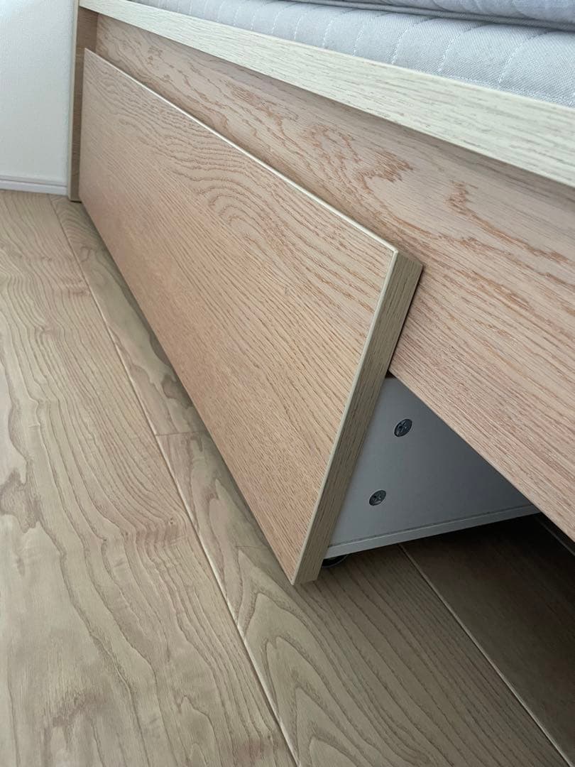IKEA イケア　マルム　ベッドフレーム 収納付き140x200