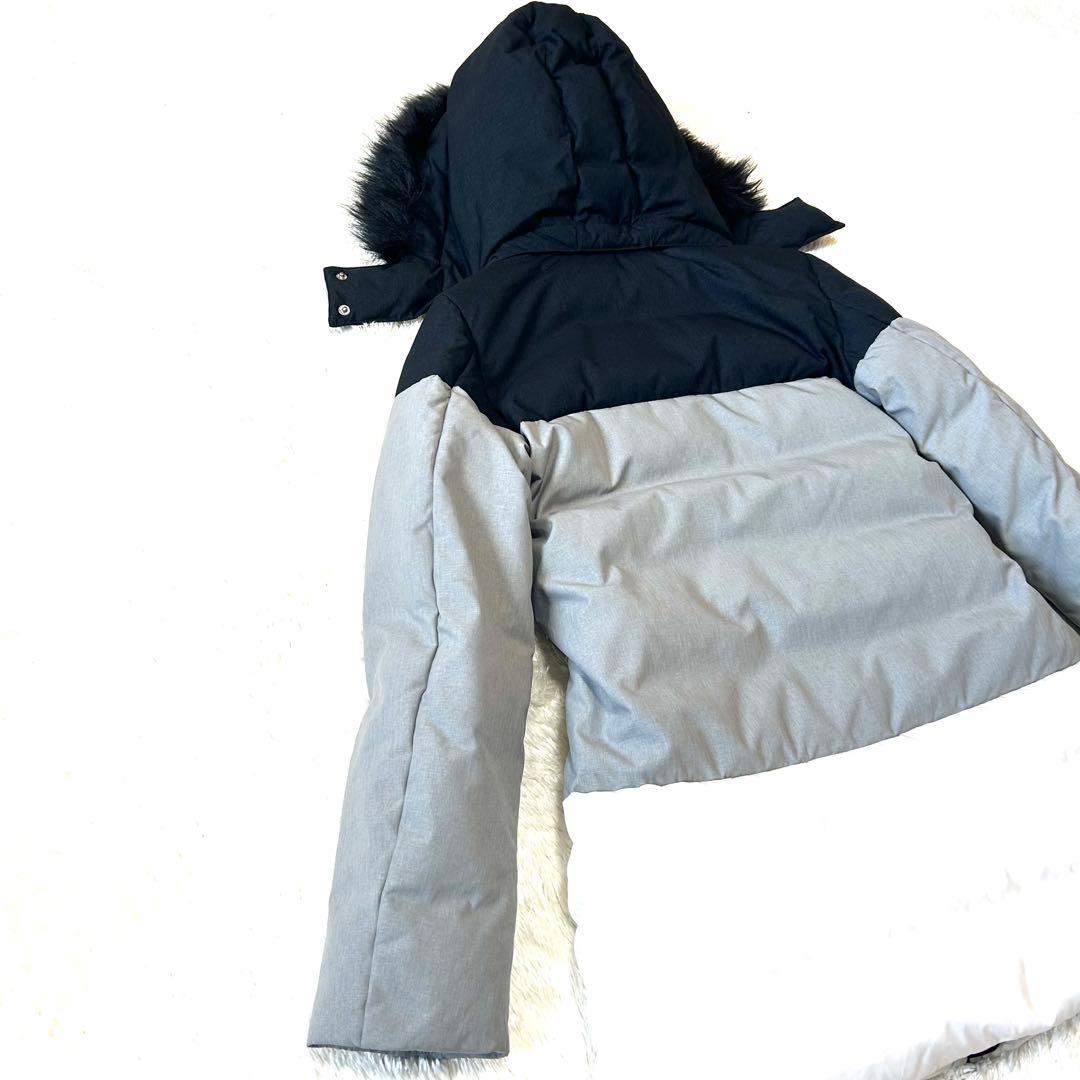 美品✨EMPORIO ARMANI EA7 ダウンコート　切り替え　フードファー