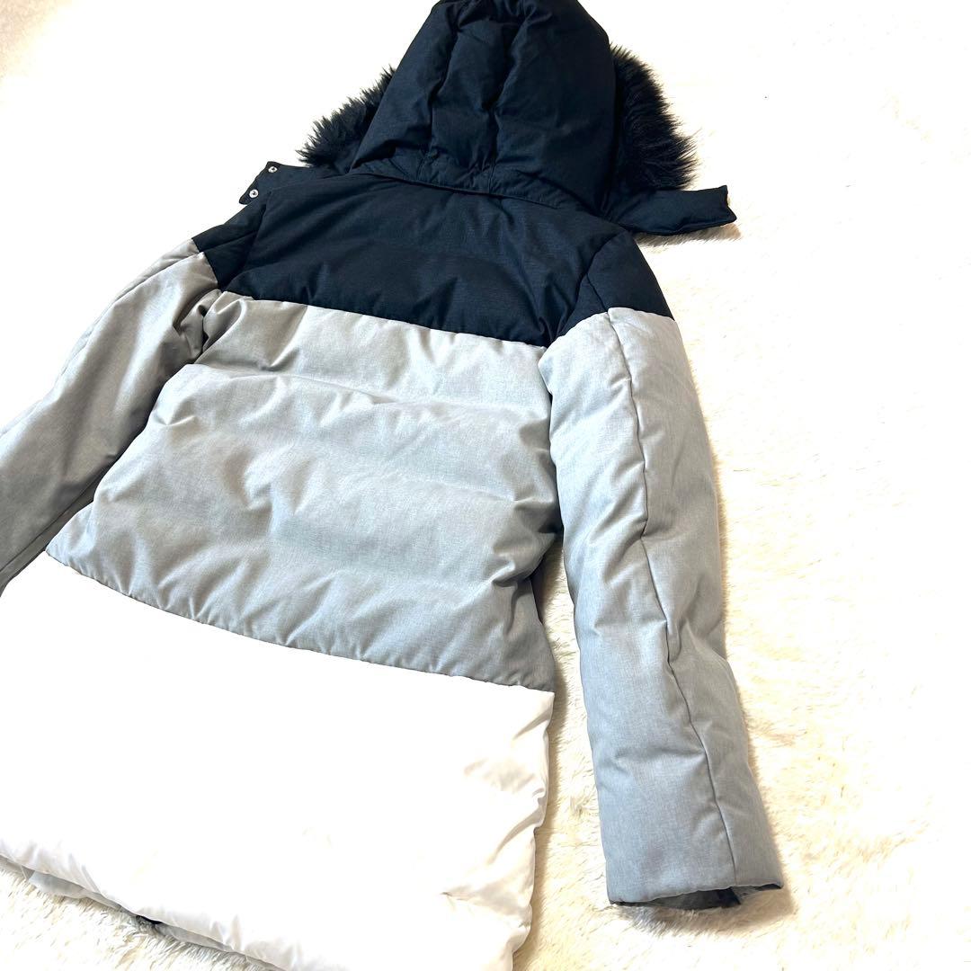 美品✨EMPORIO ARMANI EA7 ダウンコート　切り替え　フードファー