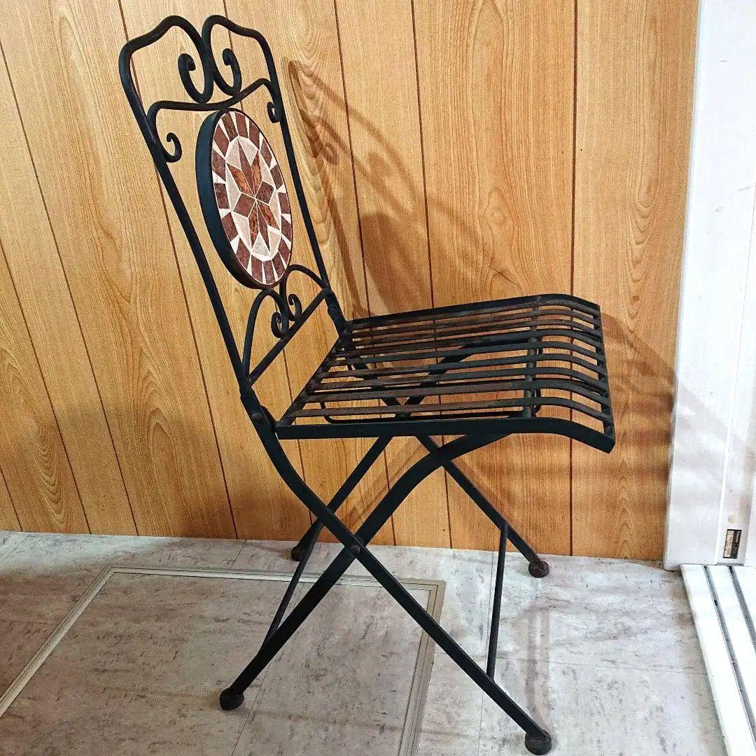 昭和レトロヴィンテージ鉄製ガーデニングチェア