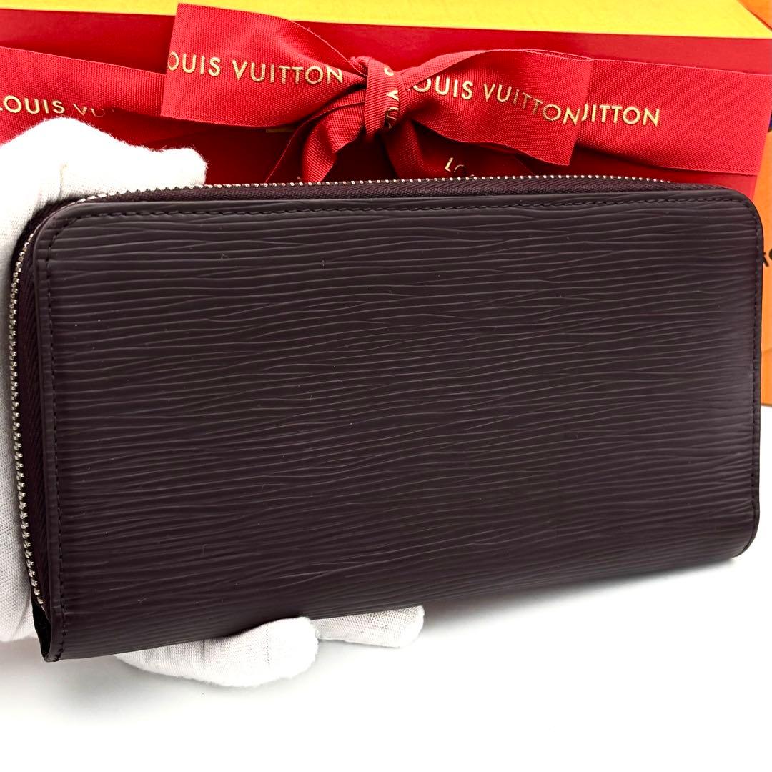 ☆美品☆ルイヴィトン ラウンドファスナー長財布 エピ ジッピーウォレット 茶 紫