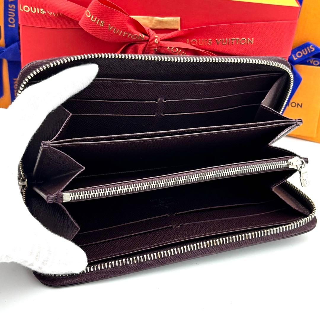 ☆美品☆ルイヴィトン ラウンドファスナー長財布 エピ ジッピーウォレット 茶 紫