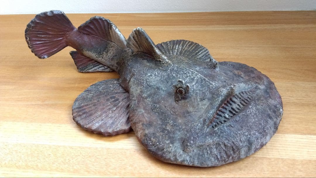 備前焼　あんこう　鮟鱇　置物