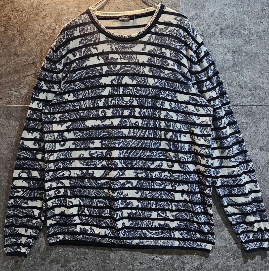 【極美品】 ETRO エトロ イタリア製 ペイズリー柄 長袖シャツ 3XL日本L