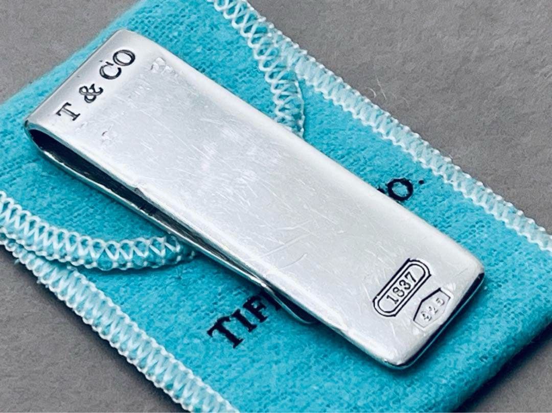 c343 希少　オールド　ティファニー　1837 マネークリップ　シルバー925
