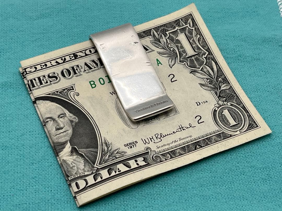 c343 希少　オールド　ティファニー　1837 マネークリップ　シルバー925